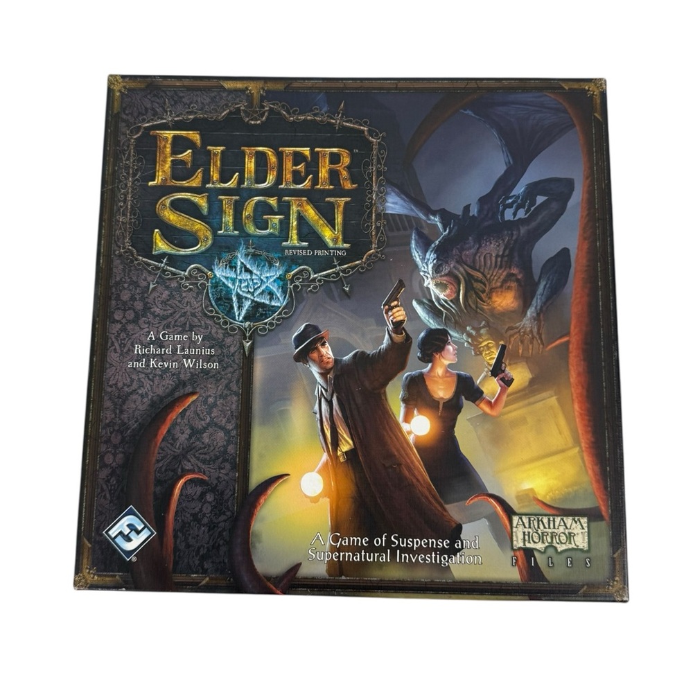 Elder Sign Boardgame Collection Fantasy Flight Games 2011 Revised New Open Box